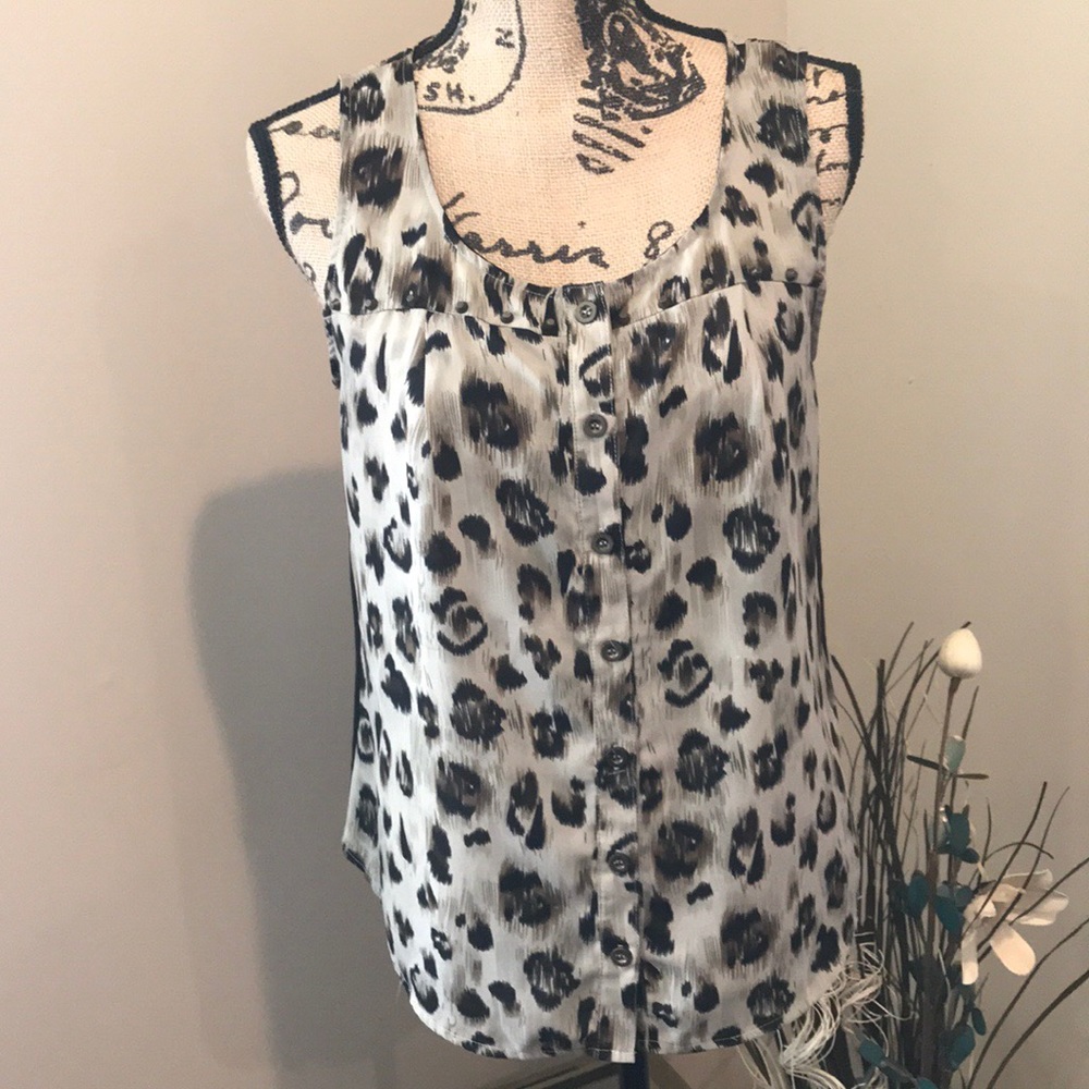 Animal Print Sleeveless Top